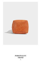 Bolso tejido de moda, bolso cubo de gran capacidad, bolso mensajero casual versátil para viajeros. - details 27