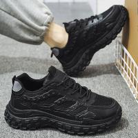 Zapatos masculinos nuevos zapatos deportivos con superficie de malla transpirable tendencia masculina zapatos casuales antideslizantes con suela gruesa moda masculina - details 2