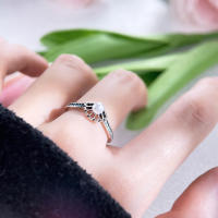 Anillo de concha de estrella de circón azul de Plata de Ley 925 para mujer, joyería de boda, anillos, regalos - details 6