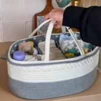 Organizador de pañales de cuerda de algodón para bebé, de MillyBeas