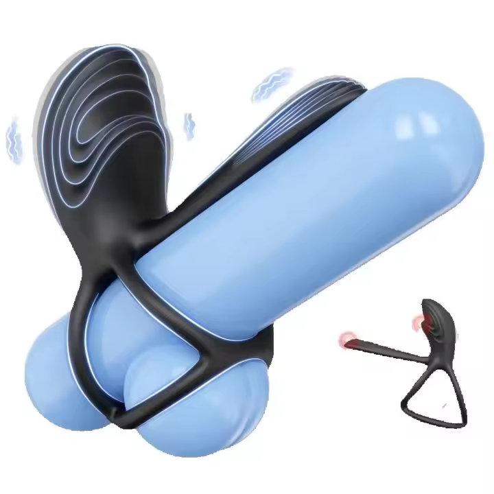 Leten-vibrador de doble anillo para hombre, masturbador masculino con retardo de eyaculación, juguetes sexuales, suministros sexuales - 1