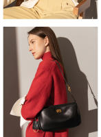 Bolso para mujer Nuevo bolso Kelly Bolso para las axilas Bolso cuadrado pequeño con cierre de cuero Bolso bandolera de hombro para viajeros - details 8