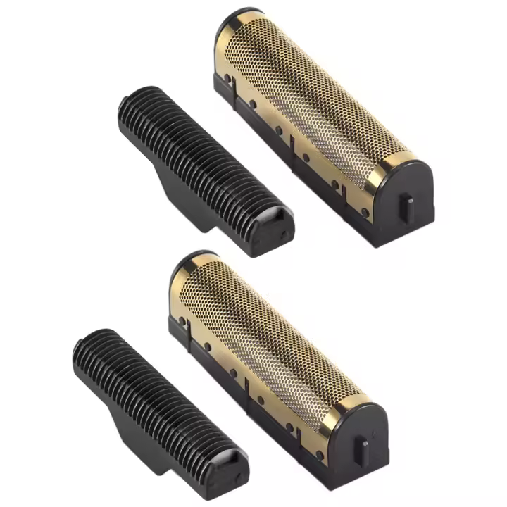Kemei-Juego de cuchillas para cortadora de Km-1102, piezas de máquina de afeitar eléctrica, color dorado - 1