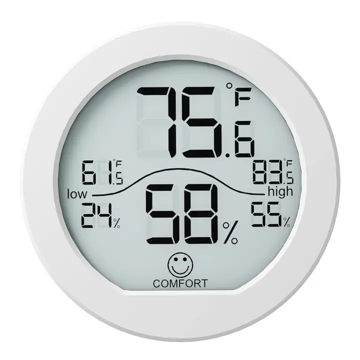 Higrómetro Digital para temperatura ambiente, medidor de humedad, termómetro interior, calibración de precisión, LCD - 1