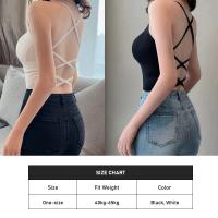 Sujetador deportivo con tiras cruzadas para mujer - details 5