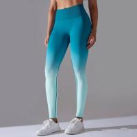 Yoga degradado para mujer, leggings de gimnasio de cintura alta, pantalones deportivos sin costuras, pantalones de entrenamiento para correr - details 30
