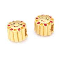 Pulseras de Brass Dorado Mate 4PCS Grande Agujero Abalorios para Hacer Joyas DIY - details 151