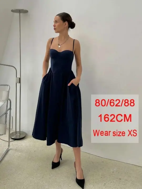 Vestido de Verano Midi con Correa de Spaghetti Cuello en V y Moda Casual para Mujeres - 1