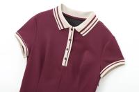 Ropa de mujer europeas y americanas vestido plisado ancho acanalado de colores contrastantes - details 9