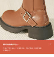 Nuevas botas de plataforma con tacón grueso estilo vaquero, botas retro para hombre - details 4