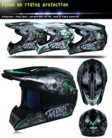 Casco de Seguridad para motocross, protector de cabeza para bicicleta, descenso bajo, capacete, ATV, Cruz, niño - details 10