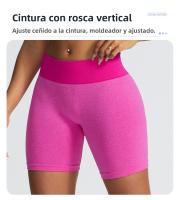 Nuevos pantalones de yoga ajustados de melocotón para el verano, pantalones de fitness para mujeres que levantan el trasero, pantalones cortos de yoga deportivos sin costuras - details 1