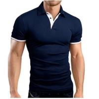 Camisa POLO de manga corta holgada de color sólido para hombre con solapa Camisa cultural Ropa de trabajo Camiseta de manga corta para hombre - details 3