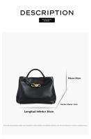 Bolso para mujer nuevo bolso de mano con lazo negro original bolso de mensajero portátil de gran capacidad para viajes diarios para mujer. - details 5