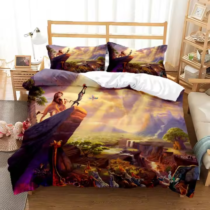 Funda de Almohada de Pato del Rey Lio Funda de Almohada de Tamaño Versátil para Cama - 1