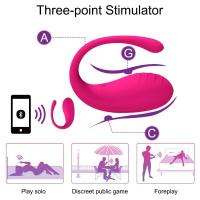 Vibrador portátil con Bluetooth para mujer, Vibrador femenino con control por aplicación, masaje vaginal, estimulador de clítoris, juguete sexual para mujer, huevo vibrador - details 9