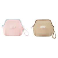 Bolsa de cosméticos portátil de gran capacidad, soporte para cepillos, cierre de cremallera, paquete de lavado para mujer con asa colgante multifuncional - details 1