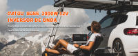 Convertidor de voltaje de onda sinusoidal pura de 2000W 4000W 12V 230V inversor Fuente de alimentación de emergencia al aire libre Viajes Caravana Conversión - details 4