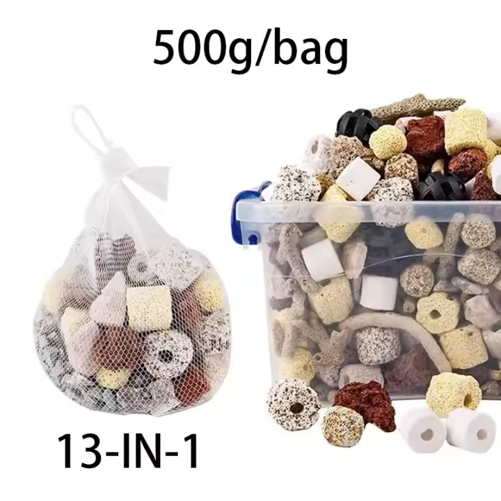 Filtro de esponja para acuario, filtro interno de purificación de agua, bomba de agua multifuncional para pecera, onda para hacer taburete, bomba de aire con ventosa - 1