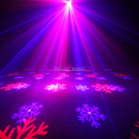 Proyector ESHINY Mini con Patrón de Copos de Nieve en Rojo y Azul para DJ Disco Bar Fiesta de Navidad con Luz de Ambiente T167D3 - details 8