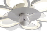 Ventilador de techo moderno de 19,7 pulgadas, lámpara de araña LED regulable con Control remoto - details 4