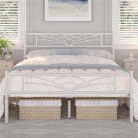 Cama Individual con Espacio Bajo Marco Metal Altura 32 cm Cama Individual con Cabecera para Colchón de 90 x 190 cm Blanco - details 18
