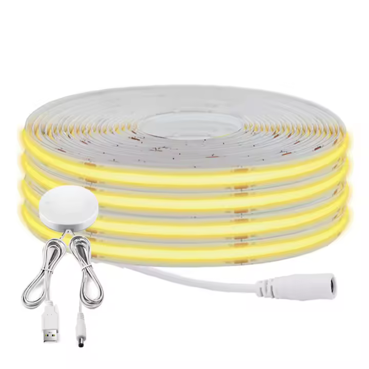 GAHADA Tira de LED Moderna 5V COB Sensor de Movimiento de Mano de Madera de 25MM - 1