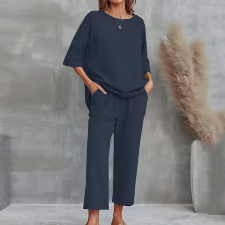 2025 Tre deportivo suelto de manga irregular para primavera y otoño, talla grande, moda de ocio, color sólido - 1