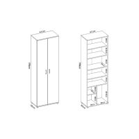 armario auxiliar; armario multiusos; armario multiusos interior; mueble multiusos; armario limpieza