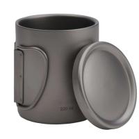 Taza de té y café cubiertas con agua de titanio de doble pared para exteriores, villa para acampar al aire libre - details 5