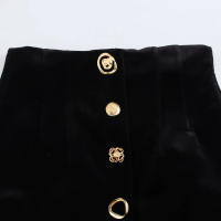 TRAFZA-faldas largas con botones de cintura alta para mujer, Falda con cremallera decorativa de un solo pecho, color negro, a la moda, para otoño, 2025 - details 3