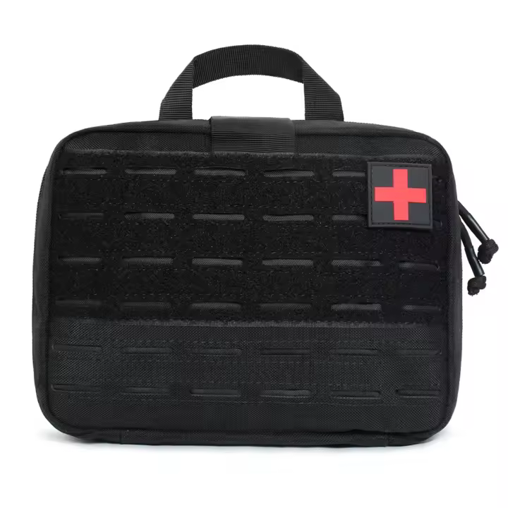 Bolsa médica táctica Molle, bolsa de primeros auxilios ligera, cinta mágica, riñonera táctica para chaleco de correas MOLLE, mochila, cinturón, paquete - 1