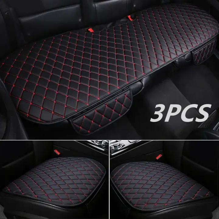 Almohadillas de asiento de cuero PU BUNO para Jaguar 3 piezas Adecuado para E-pace, F-pace, F-type, XF, XJ6, XJ8, XJL, XK, XK8, XKR, X-type, I-pace, S-type - 1