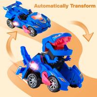 Transformador de Coche con Luces y Música, Dinosaurio, Juguetes Infantiles, Regalos - details 8