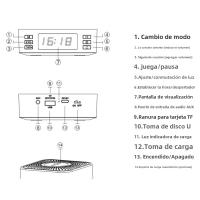 Nuevo Instrumento de Sueño de Ruido Blanco Audio Atmósfera Colorida Luz Nocturna - details 14