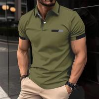 Polo de manga corta para hombre, camisetas informales, tops de verano - details 24