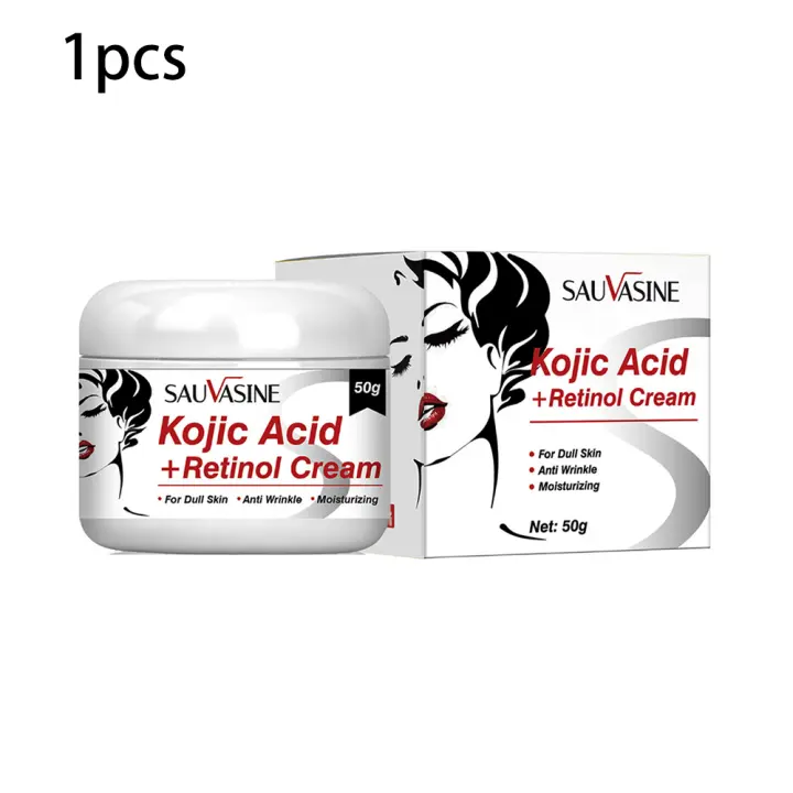 Crema Facial de Retinol y Ácido Kojic 50g Anti-arrugas, Hidratante, Iluminador - 1