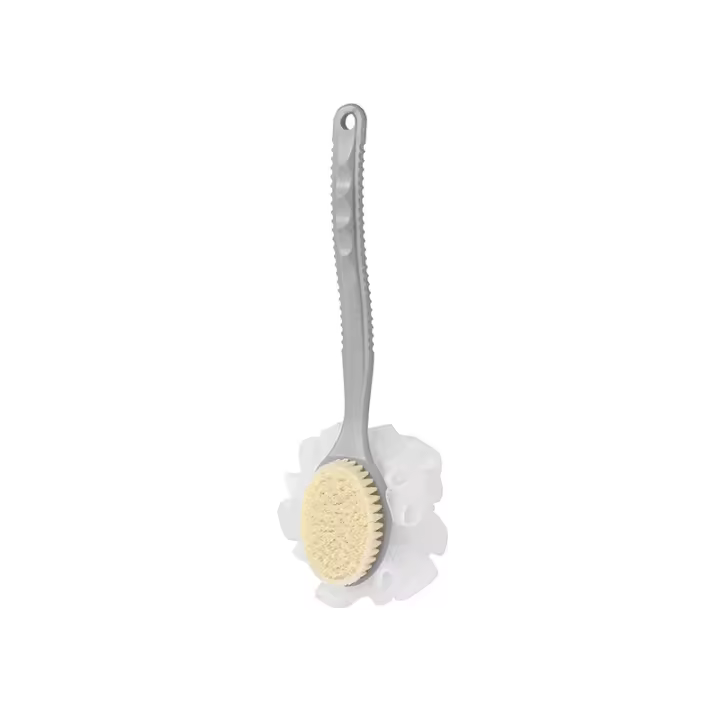 Cepillo de Baño Exfoliante Suave de Cerdas Largas Bola de Baño Colgante de Doble Cara para Exfoliar la Espalda - 1