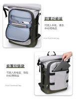Nueva mochila para hombre de gran capacidad de color contrastante mochila de fitness para ir al trabajo bolsa de viaje bolsa de ordenador - details 7