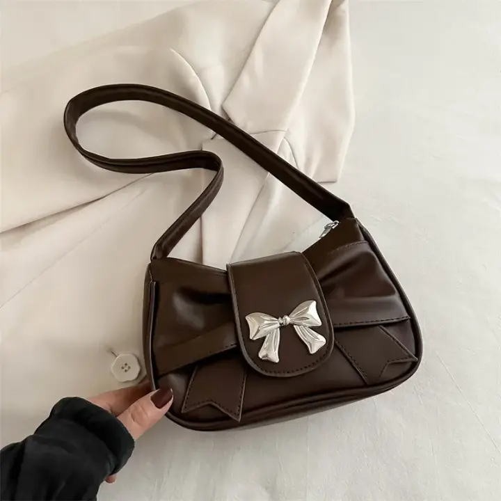 Bolso De Hombro Con Lazo, Bolso De Hombro Informal, Bolso De Trabajo Diario - 1