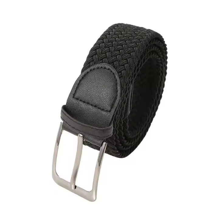 Cinturón de Lona BUNO Tamaño Grande 130-150cm Cinturón Elástico con Hebilla de Bisagra - 1
