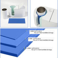 Juego de cubiertas de hoja de silicona, Impresión de transferencia de calor 3D, placa de silicona para tazas, vasos, accesorios - details 5
