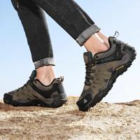Zapatos de Senderismo para Hombres HikeUp Zapatillas Tácticas de Cuero de Ante - details 20