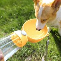 Botella de agua portátil de plástico para perros, a prueba de fugas, multifuncional, extraíble, para mascotas, para viajes al aire libre - details 10