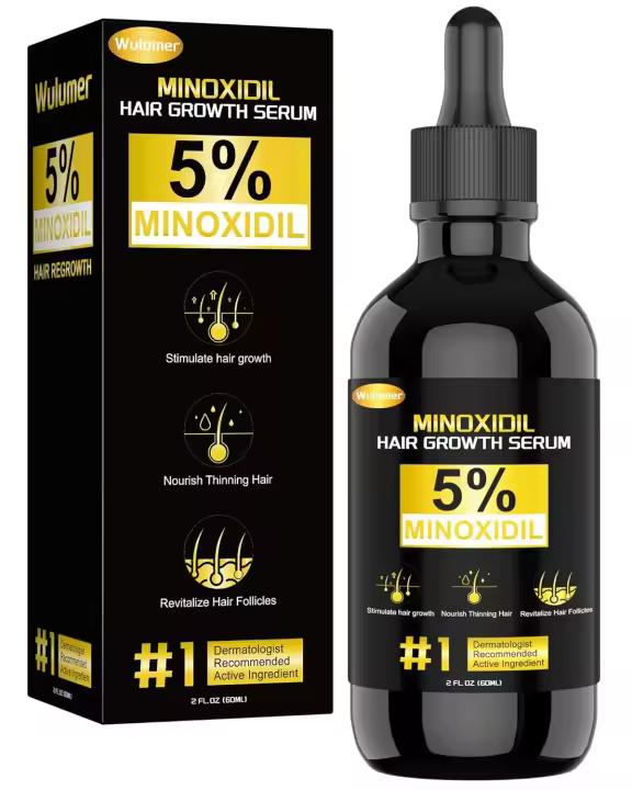 5% Minoxidil Regrowth más grueso y completo - Tratamiento para la caída del cabello para hombres y mujeres, 60ML/2OZ - 1