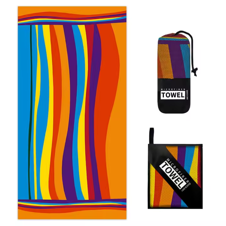 Toalla de playa de microfibra, Toalla de baño absorbente, protector solar grande de secado rápido para adultos, viaje, piscina, patrón de tortuga azul 27*55 - 1