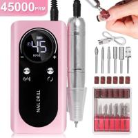 Máquina Pulidora de Uñas Recargable Original 2024, 45000RPM, con LCD, Bajo Nivel de Ruido, Profesional en Manicura de Esmalte - details 4