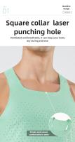 Camiseta de maratón para, camiseta deportiva, camiseta sin mangas para, ropa de gimnasio, camiseta de entrenamiento deportivo - details 5