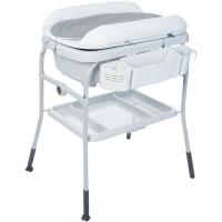 Bebé Ergonómica con Patas y Cambiador con Acolchado y Suave Reductor, Altura Regulable, Cierre Compacto, Organizador, 2 Ruedas, Máx. 11 Kg, Color Gris (Puntos), 1 Unidad - details 0
