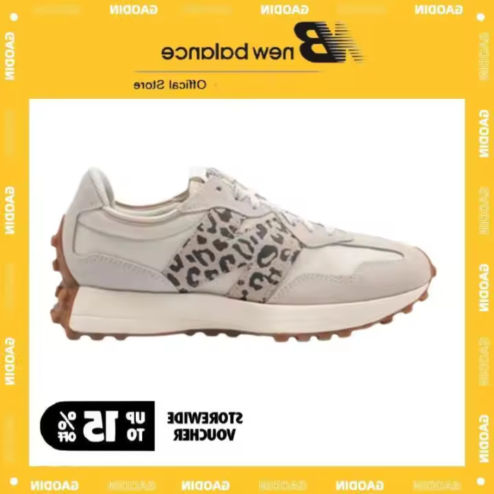 LETEN 【Oferta especial】 NB327 Estampado de leopardo para hombres y mujeres Zapatos casuales retro para correr Zapatillas MS327ANA Pegatinas de pared - 1